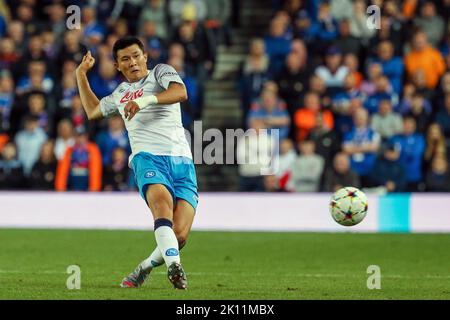 14 September 2022, Glasgow, UK. Rangers FC played FC Napoli at Rangers' Ibrox Stadium, Glasgow, Scotland, UK in the 'Champions League Group Stage'. The match referee by Antonio Maten Lahoz from Spain. Credit: Findlay / Alamy Live News Stock Photo