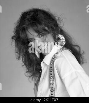 Catherine Bach poses for a portrait circa 1984 in Los Angeles, California Credit: Credit: Harry Langdon /Rock Negatives /MediaPunch Stock Photo