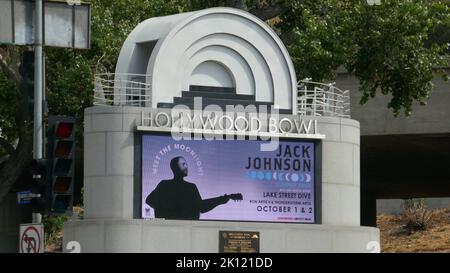 Los Angeles, California, USA 12th September 2022 Singer/musician Jack Johnson Hollywood Bowl Concerts Marquee on September 12, 2022 in Los Angeles, California, USA. Photo by Barry King/Alamy Stock Photo Stock Photo