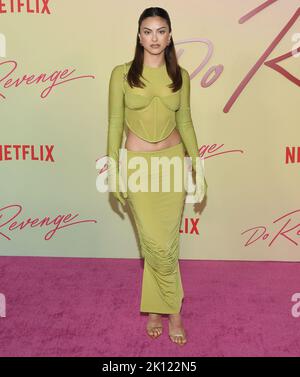 camila mendes do revenge green dress HOLLYWOOD, CA - SEPTEMBER 14: attends a special screening of Netflix's 
