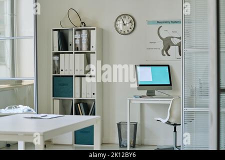 Horizontal image of modern empty vet office Stock Photo