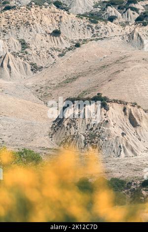 calanchi, typical rock formation of Basilicata Stock Photo