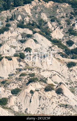 calanchi, typical rock formation of Basilicata Stock Photo