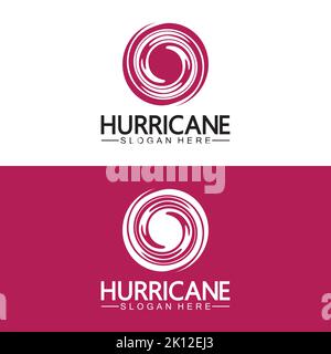 Hurricane logo symbol icon illustration vector Stock Vector