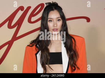 Olivia Sui arrives at the premiere of "Do Revenge," Wednesday, Sept. 14