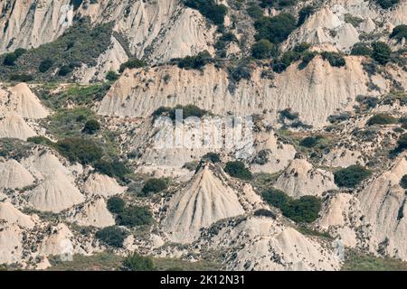 calanchi, typical rock formation of Basilicata Stock Photo