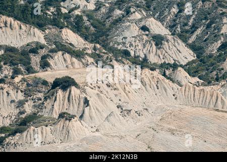 calanchi, typical rock formation of Basilicata Stock Photo