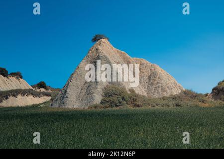 calanchi, typical rock formation of Basilicata Stock Photo