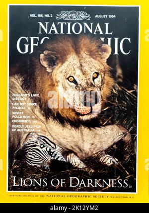 National Geographic magazine cover, August 1994 Stock Photo