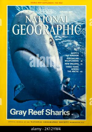 National Geographic magazine cover, january 1995 Stock Photo