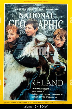 National Geographic magazine cover, September 1994 Stock Photo