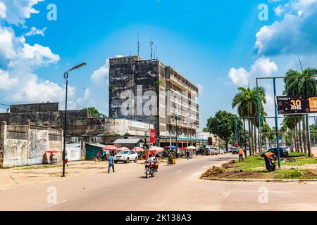 Colonial center, Kisangani, Democratic Republic of the Congo, Africa Stock Photo