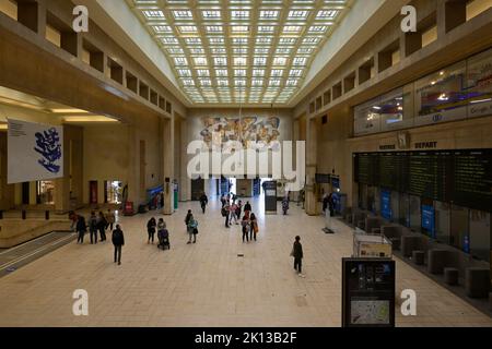 Main Hall, Brussels Central station, Brussels, Belgium, Europe Stock Photo