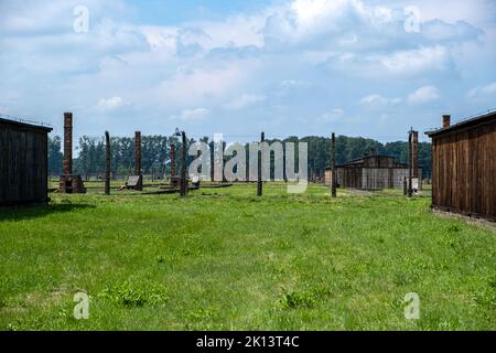 Konzentrationslager Vernichtungslager Auschwitz-Birkenau Stock Photo