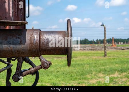 Konzentrationslager Vernichtungslager Auschwitz-Birkenau Stock Photo