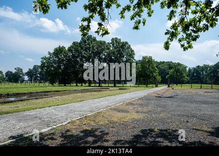 Konzentrationslager Vernichtungslager Auschwitz-Birkenau Stock Photo