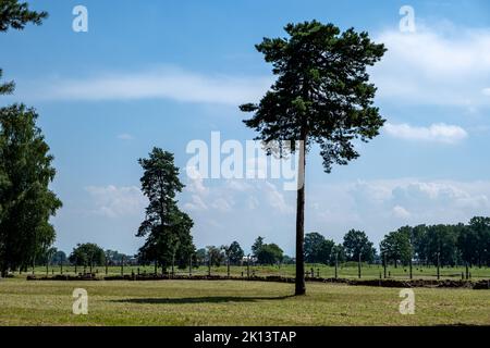 Konzentrationslager Vernichtungslager Auschwitz-Birkenau Stock Photo