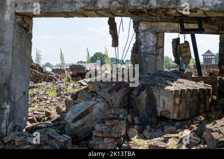 Konzentrationslager Vernichtungslager Auschwitz-Birkenau Stock Photo