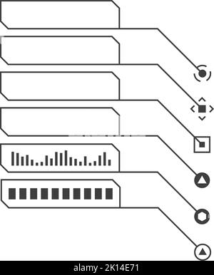 HUD callout titles, information call box bars and digital info boxes ...