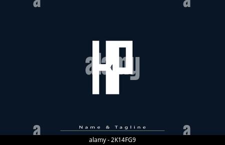 Alphabet letters Initials Monogram logo KP , PK Stock Vector