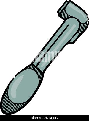Color tire inflator icon Stock Vector