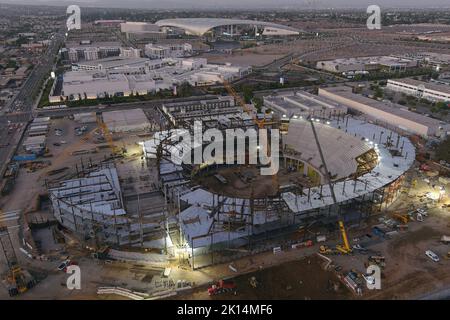 A General Overall Aerial View Of The Intuit Dome Construction Site With ...