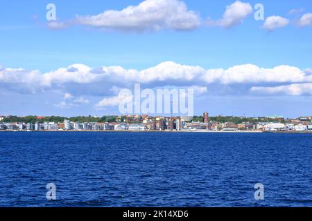 May 23 2022 - Helsingborg, Sweden: panoramic image of the swedish city of Helsingborg Stock Photo
