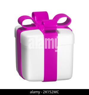 Realistic 3D Gift Box Cutout Stock Photo