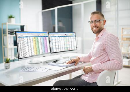 Professional Data Analyst And Medical Billing Coding Women Stock Photo