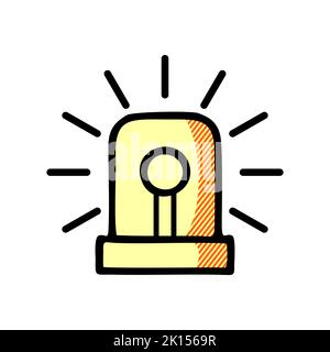 emergency icon isolated on white background from security collection. emergency icon trendy and modern emergency symbol for logo,  emergency icon simp Stock Photo