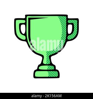 trophy icon isolated on white background from education collection. trophy icon trendy and modern trophy symbol for logo, trophy icon simple sign. tro Stock Photo