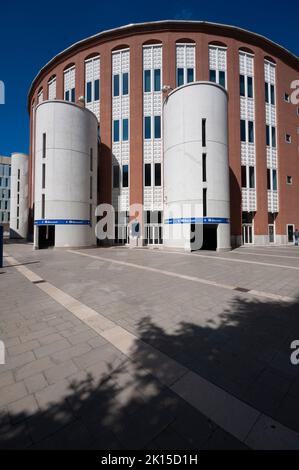 Italy, Lombardy, Milan, Luigi Bocconi Commercial University, Courtyard Stock Photo