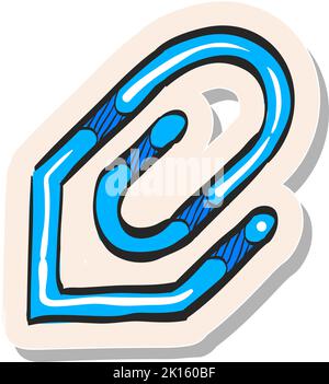 Hand drawn Attachment file vector illustration Stock Vector Image & Art ...