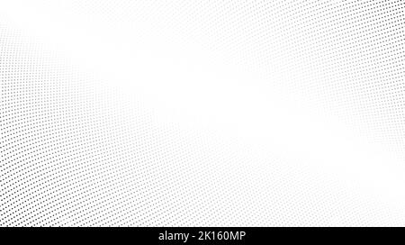 Halftone wave lines background. Abstract dotted stripes texture. Warped and curved lines wallpaper. Minimalistic design template Stock Vector