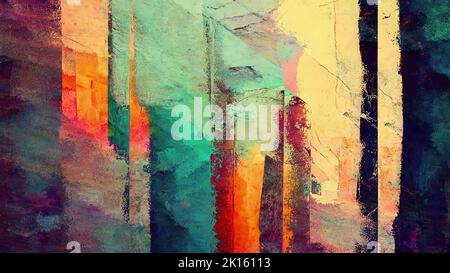 Glitch background overlay, distorted noise, interference imitation,. Stock Photo