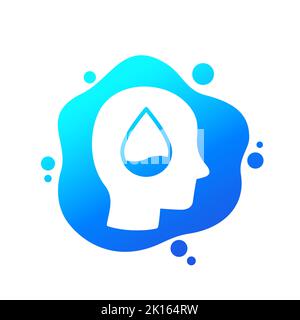 dehydration vector icon for web Stock Vector