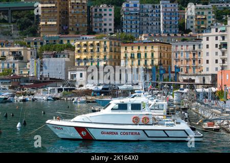 Colorful buidlings and Eurpoean windows on Amalfi Coast - Italy Stock Photo