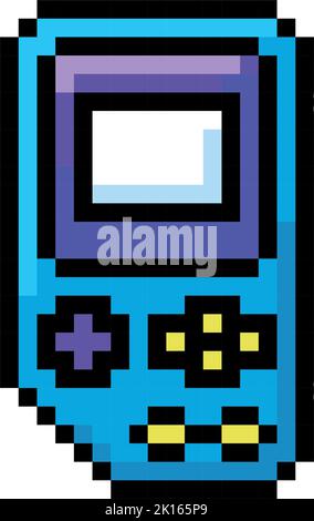 Isolated colored mobile console videogame icon Pixelated style Vector Stock Vector