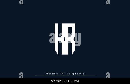 Alphabet letters Initials Monogram logo KR , RK Stock Vector