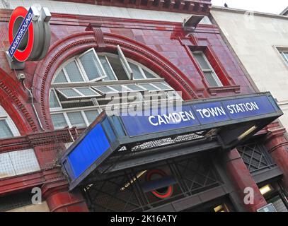 Camden Town Underground station, Camden, London, England, UK, NW1 8NH Stock Photo