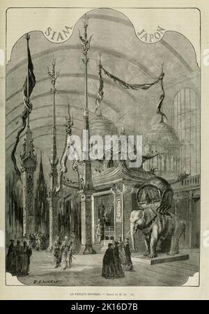 The International Exposition of 1867, Paris. Japanese booth. Stock Photo