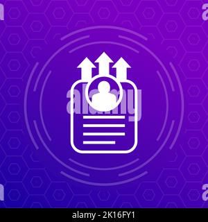 export personal data icon for web Stock Vector