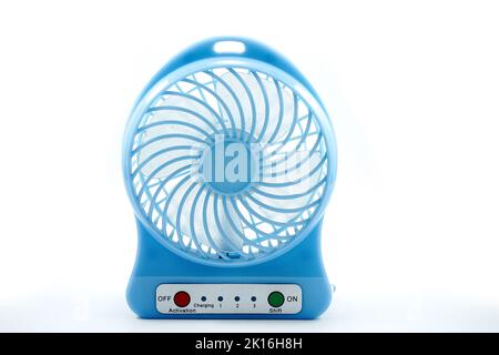 portable small fan USB isolated on white background Stock Photo