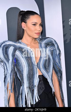 Los Angeles, USA. 15th Sep, 2022. Jurnee Smollett at the premiere for Netflix's 'Lou' at the Tudum Theatre, Hollywood. Picture Credit: Paul Smith/Alamy Live News Stock Photo