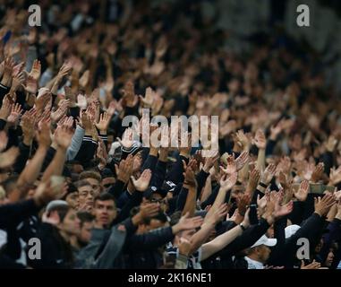 Sao Paulo, Brazil. 15th Sep, 2022. Supporters during a match between Corinthians and Fluminense at the Neo Quimica Arena in Sao Paulo, Brazil, Copa do Brasil, photo: fernando roberto/spp (Fernando Roberto/SPP) Credit: SPP Sport Press Photo. /Alamy Live News Stock Photo