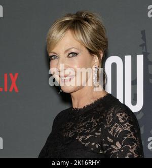 Los Angeles, USA - September 15, 2022 - Allison Janney attends the premiere of Netflix's 'Lou' at TUDUM Theater Stock Photo