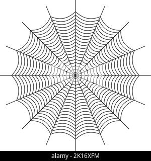 Spider cobweb. Halloween design element. Flat vector Stock Vector