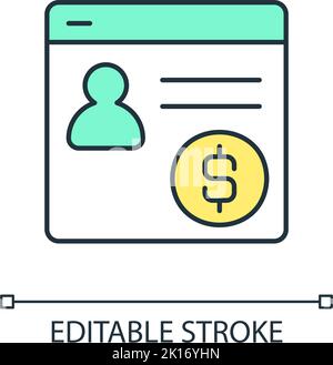 Bank account security RGB color icon Stock Vector Image & Art - Alamy