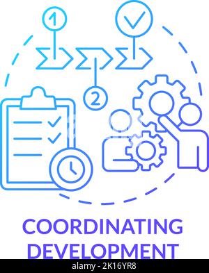 Coordinating development concept icon Stock Vector Image & Art - Alamy