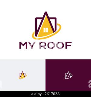 Roof Window House Home Real Estate Business Logo Stock Vector